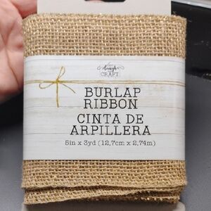 Good Infused Burlap Ribbon 5 Inches X 3 Yards